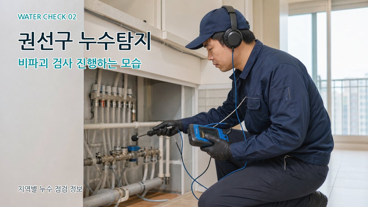 권선구 화장실누수 누수탐지 이미지
