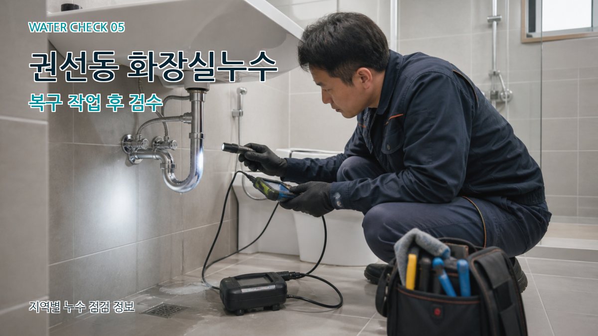 권선동 누수공사 누수탐지 이미지