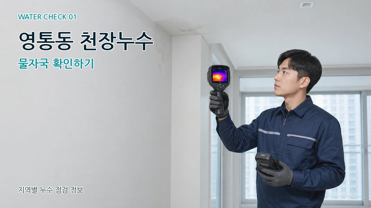 영통동 아파트누수 누수탐지 이미지