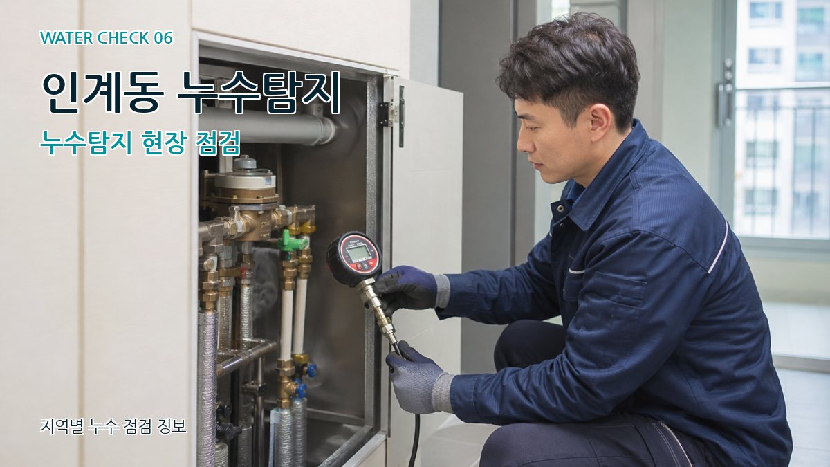 인계동 누수탐지 누수탐지 현장 점검