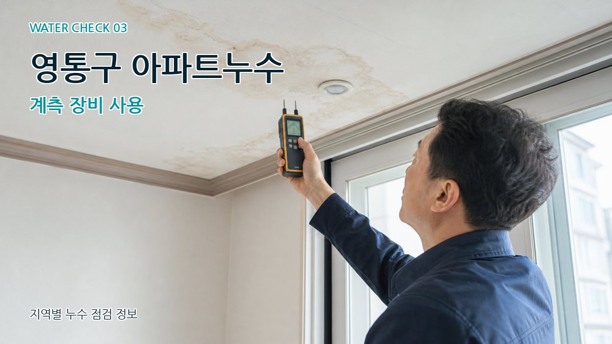 영통구 천장누수 누수탐지 이미지