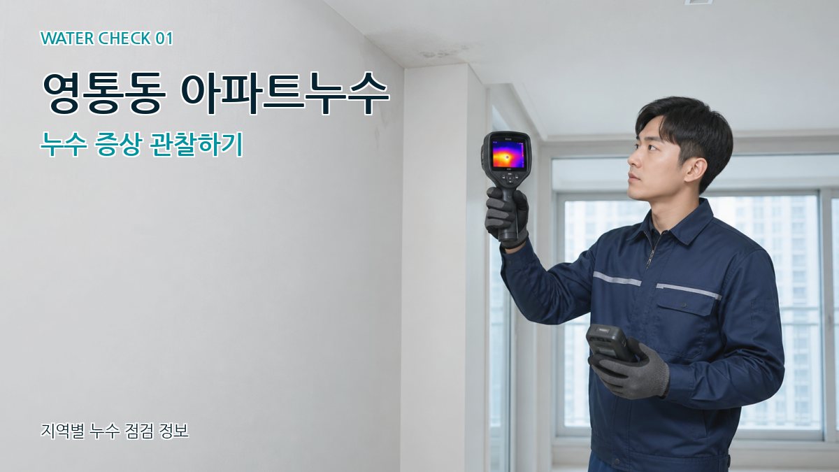 영통동 아파트누수 누수탐지 이미지
