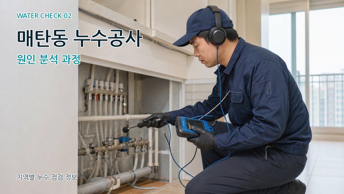 매탄동 누수공사 원인 분석 과정