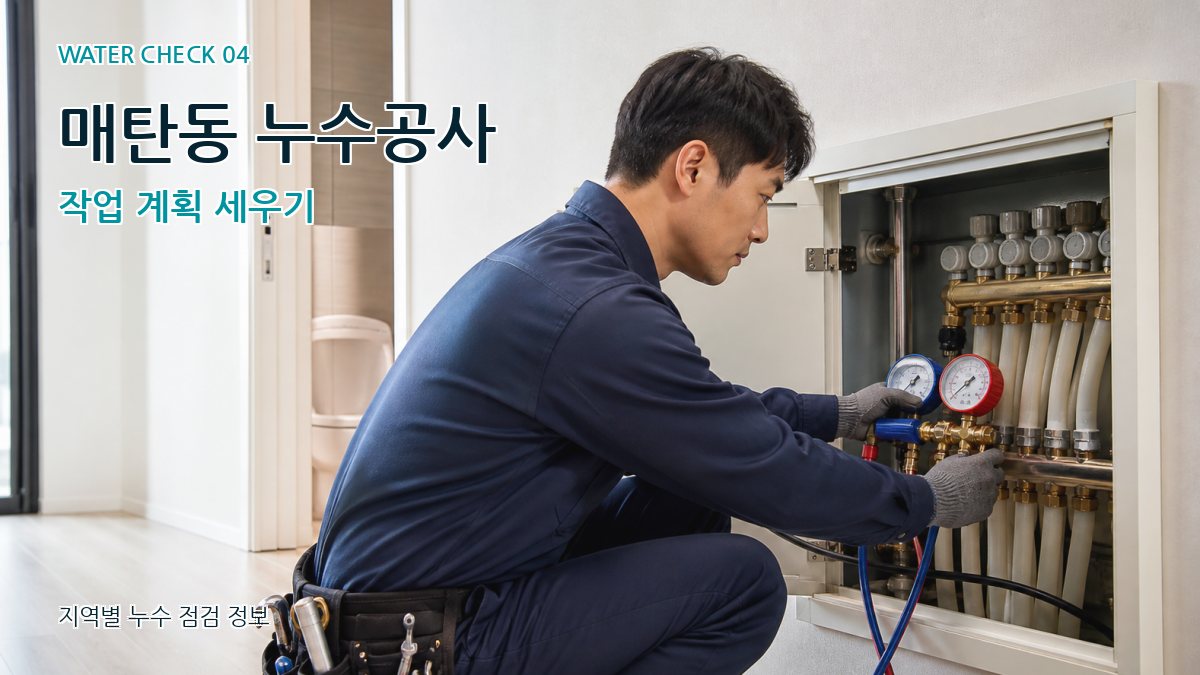 매탄동 누수공사 작업 계획 세우기