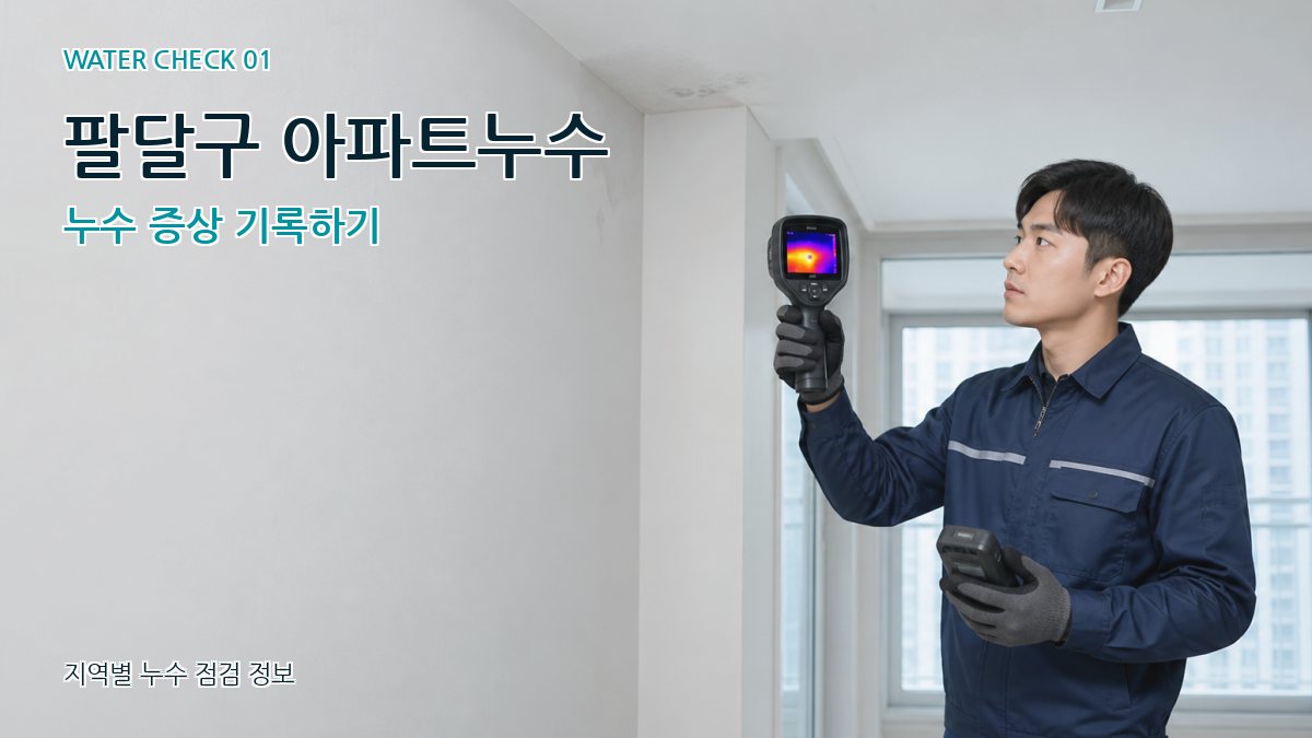 팔달구 아파트누수 누수탐지 이미지