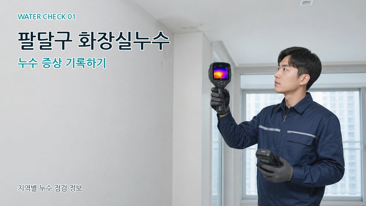 팔달구 아파트누수 누수탐지 이미지