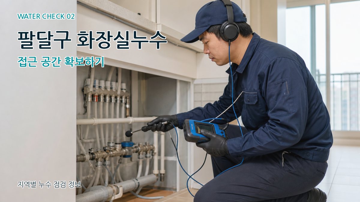 팔달구 화장실누수 누수탐지 이미지