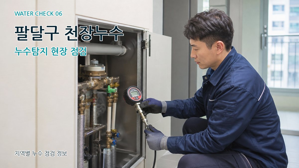 팔달구 천장누수 누수탐지 현장 점검