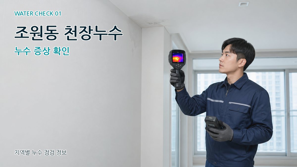 조원동 아파트누수 누수탐지 이미지