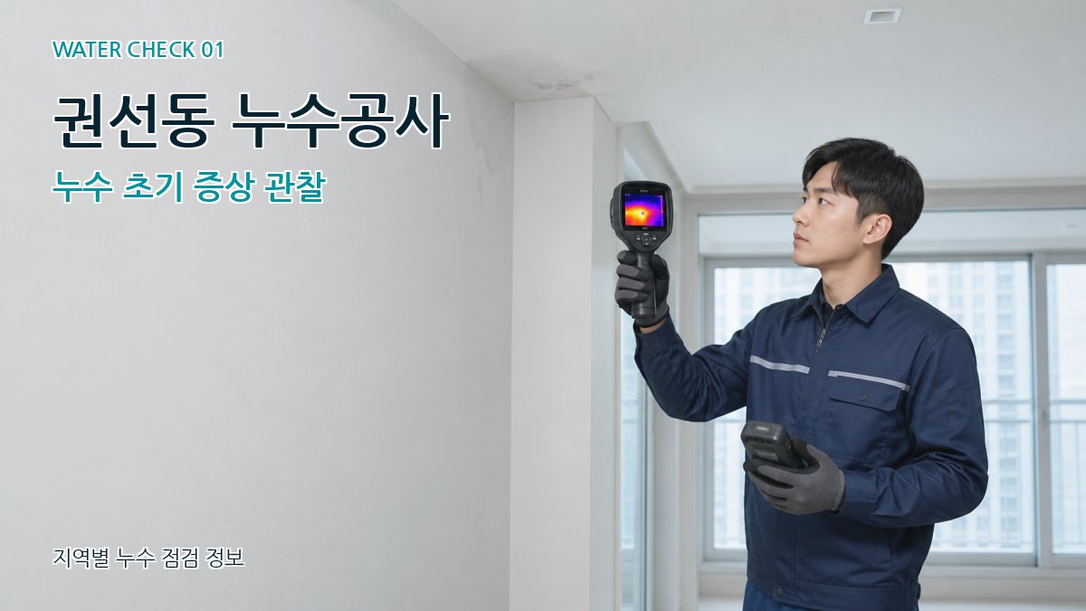 권선동 아파트누수 누수탐지 이미지
