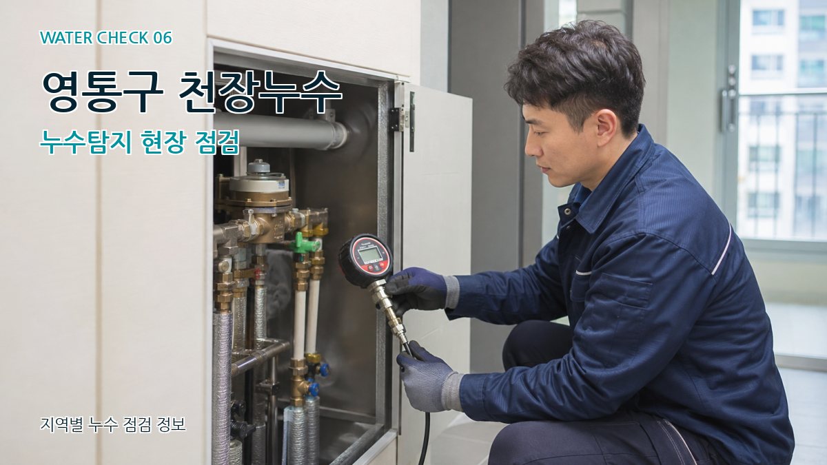 영통구 천장누수 누수탐지 현장 점검