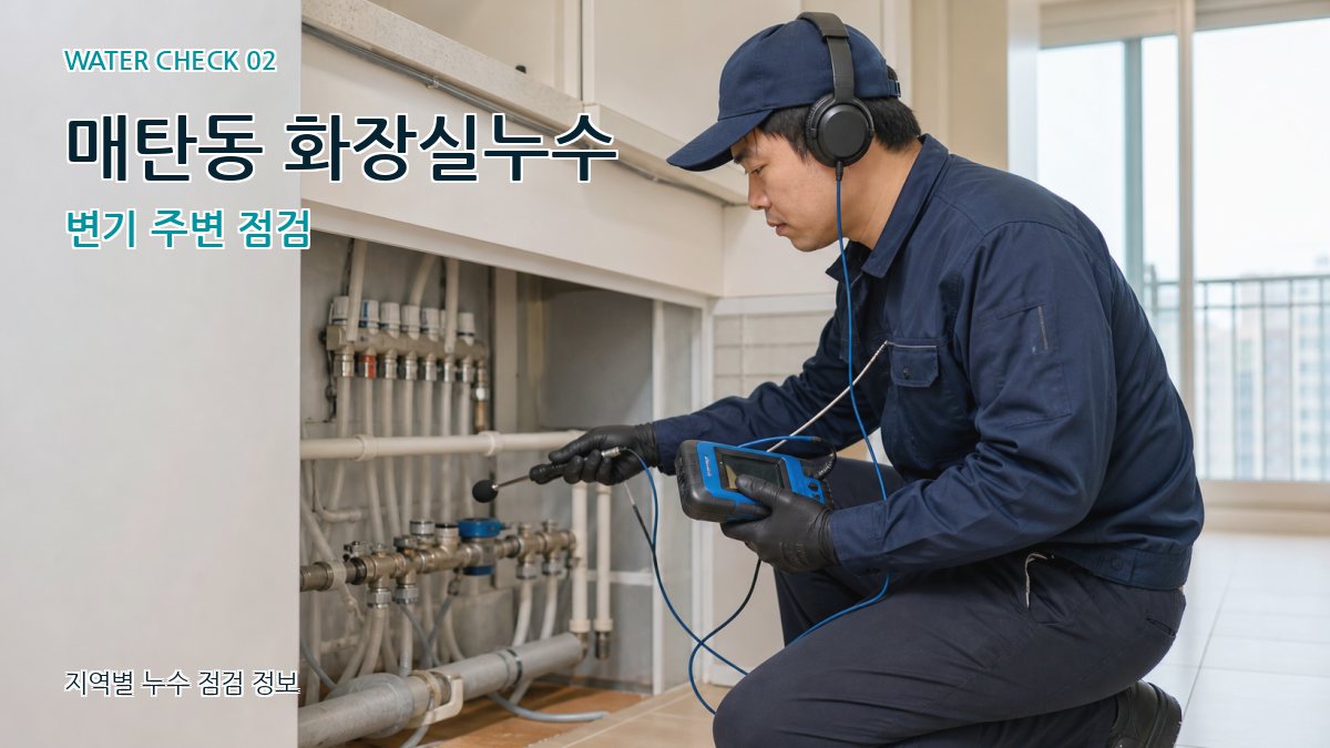 매탄동 화장실누수 누수탐지 이미지
