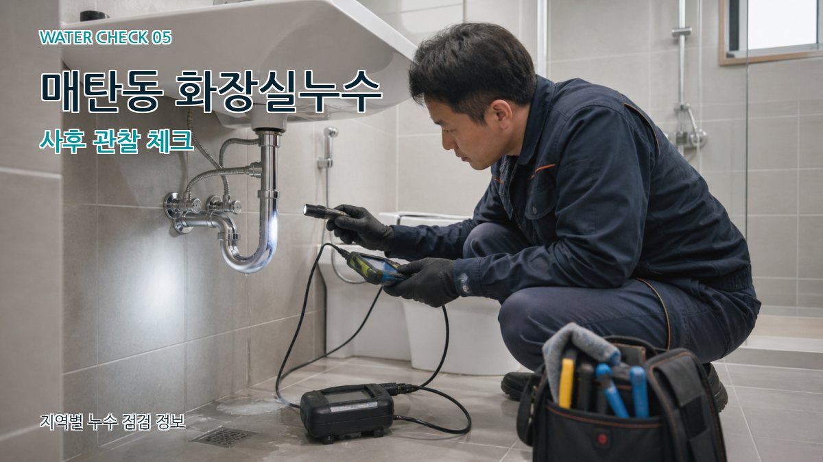 매탄동 누수공사 누수탐지 이미지