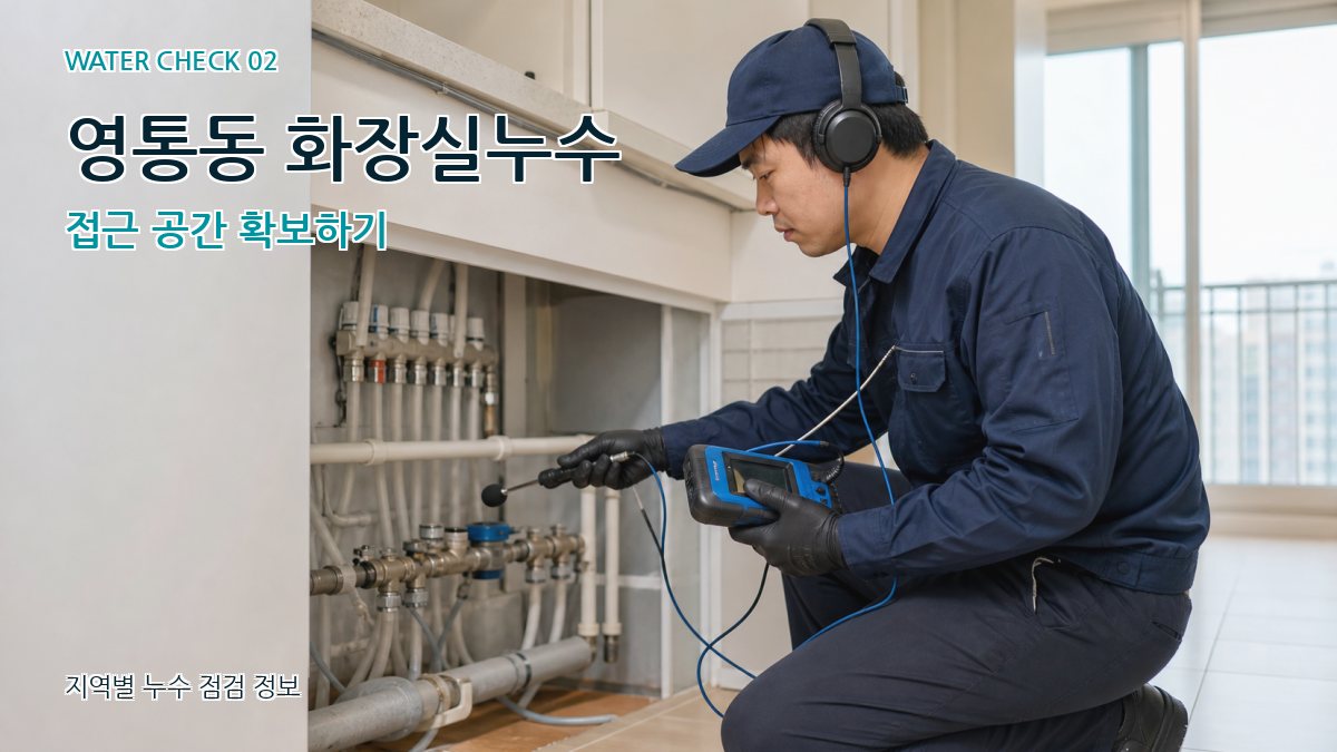 영통동 화장실누수 누수탐지 이미지