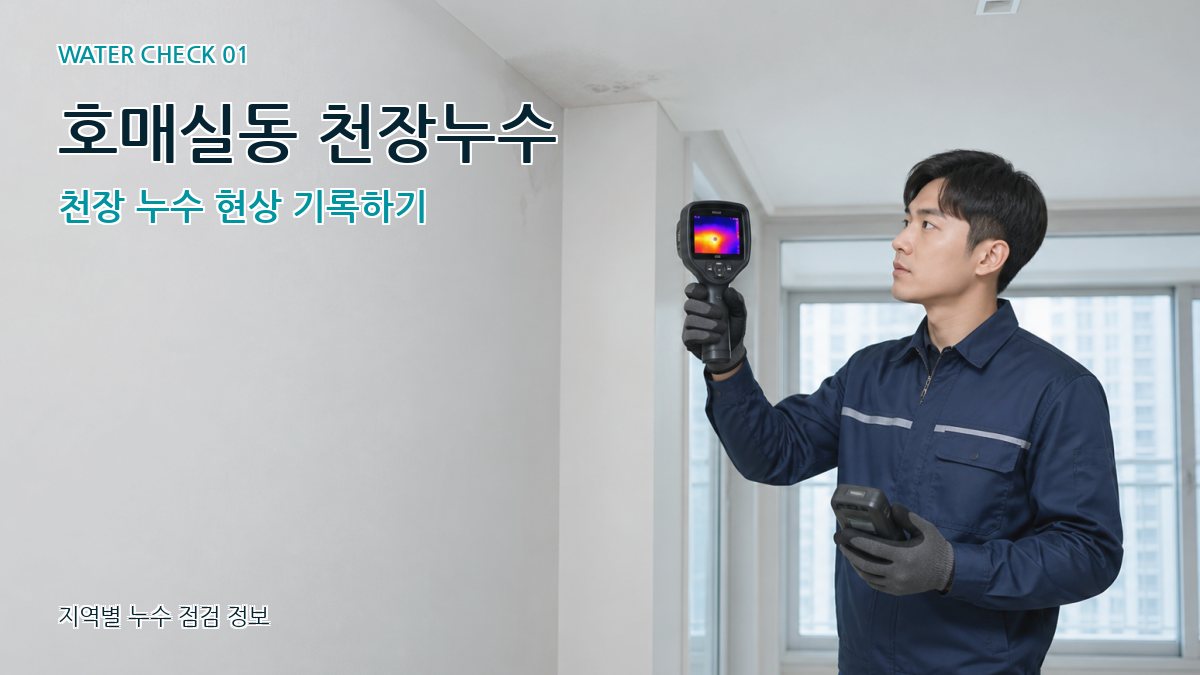 호매실동 아파트누수 누수탐지 이미지