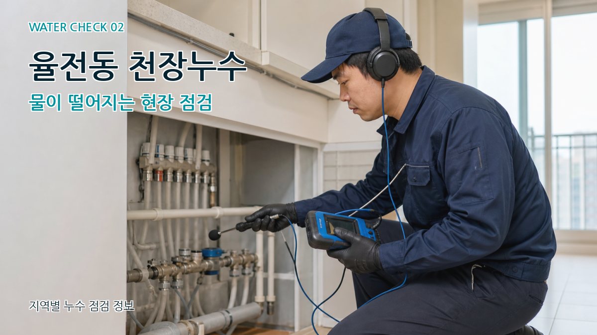 율전동 화장실누수 누수탐지 이미지