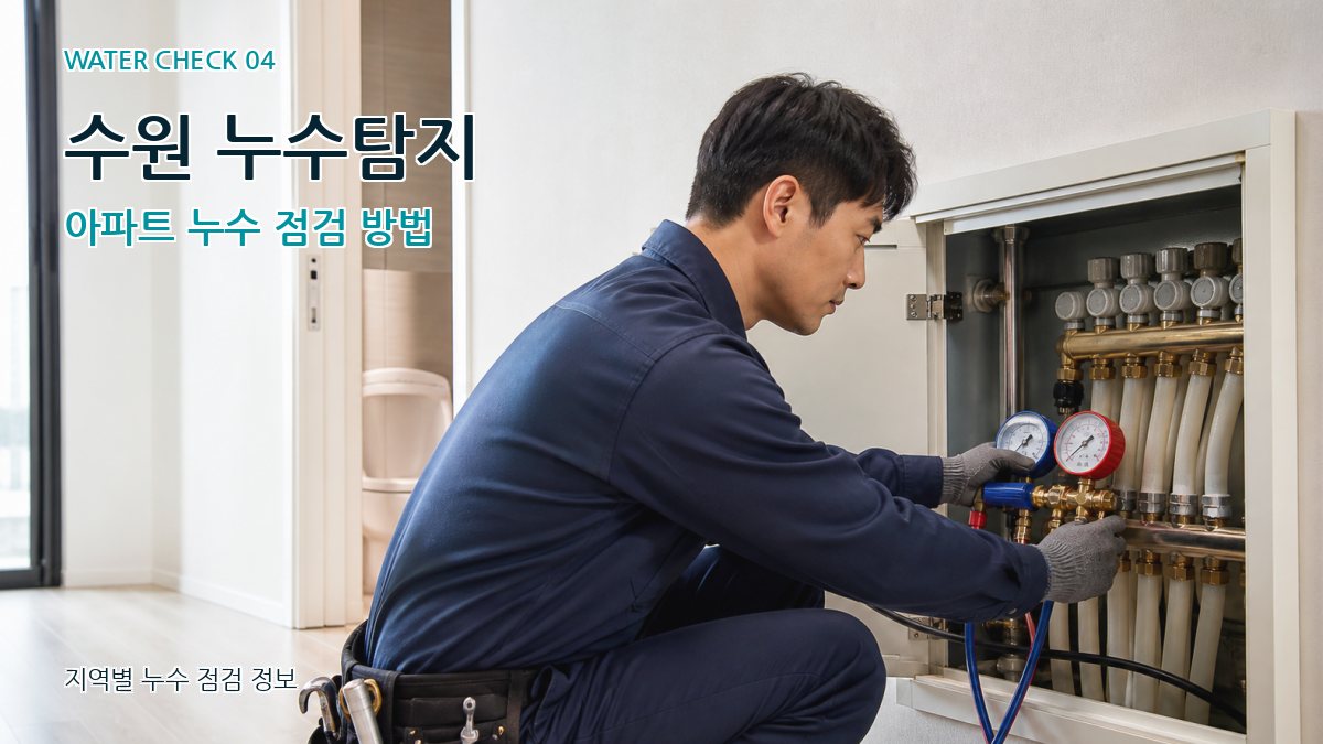 수원 누수탐지 아파트 누수 점검 방법
