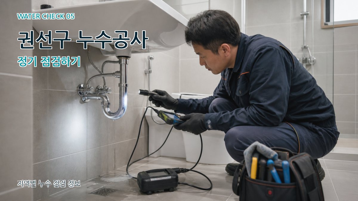 권선구 누수공사 누수탐지 이미지