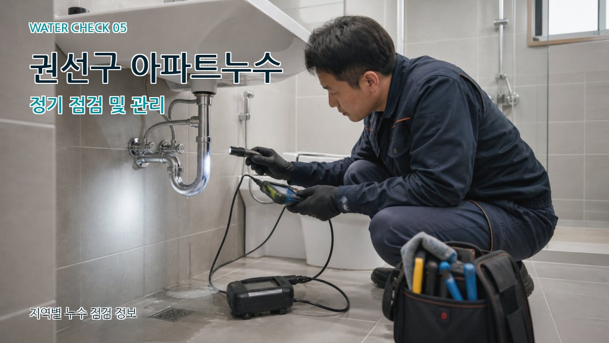 권선구 누수공사 누수탐지 이미지