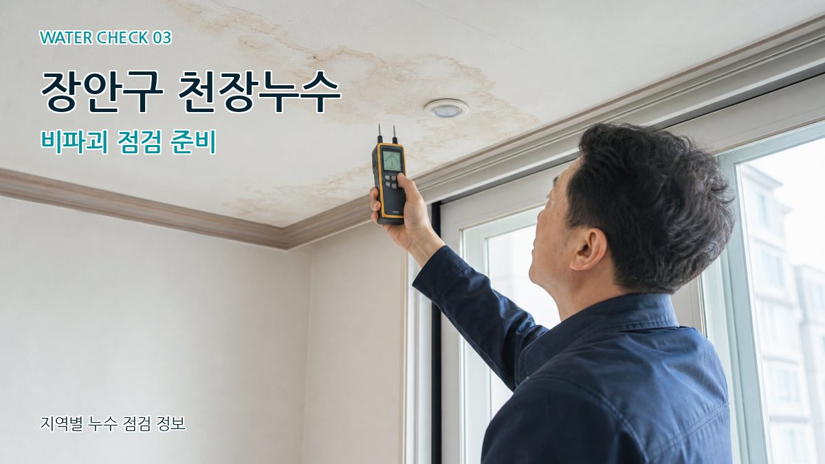 장안구 천장누수 비파괴 점검 준비