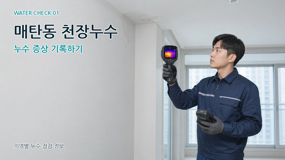 매탄동 아파트누수 누수탐지 이미지