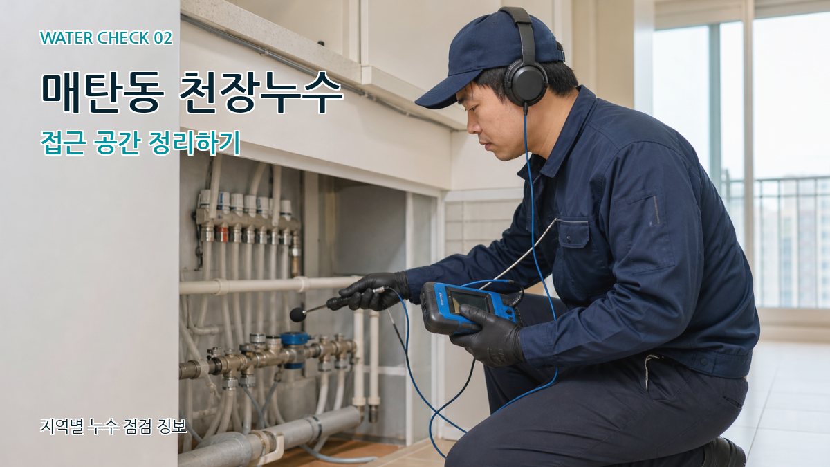 매탄동 화장실누수 누수탐지 이미지