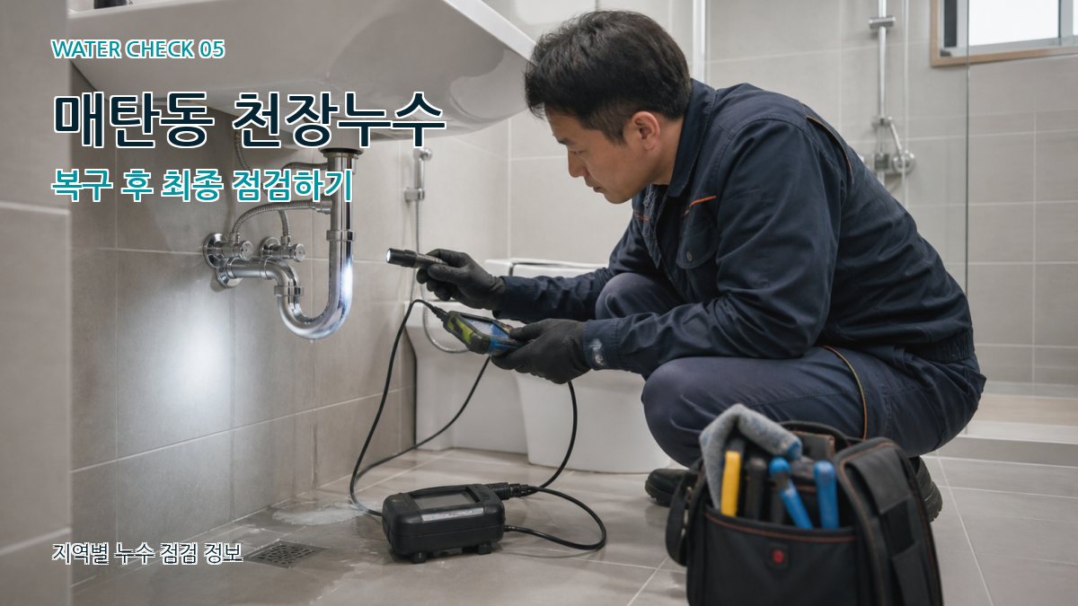 매탄동 누수공사 누수탐지 이미지