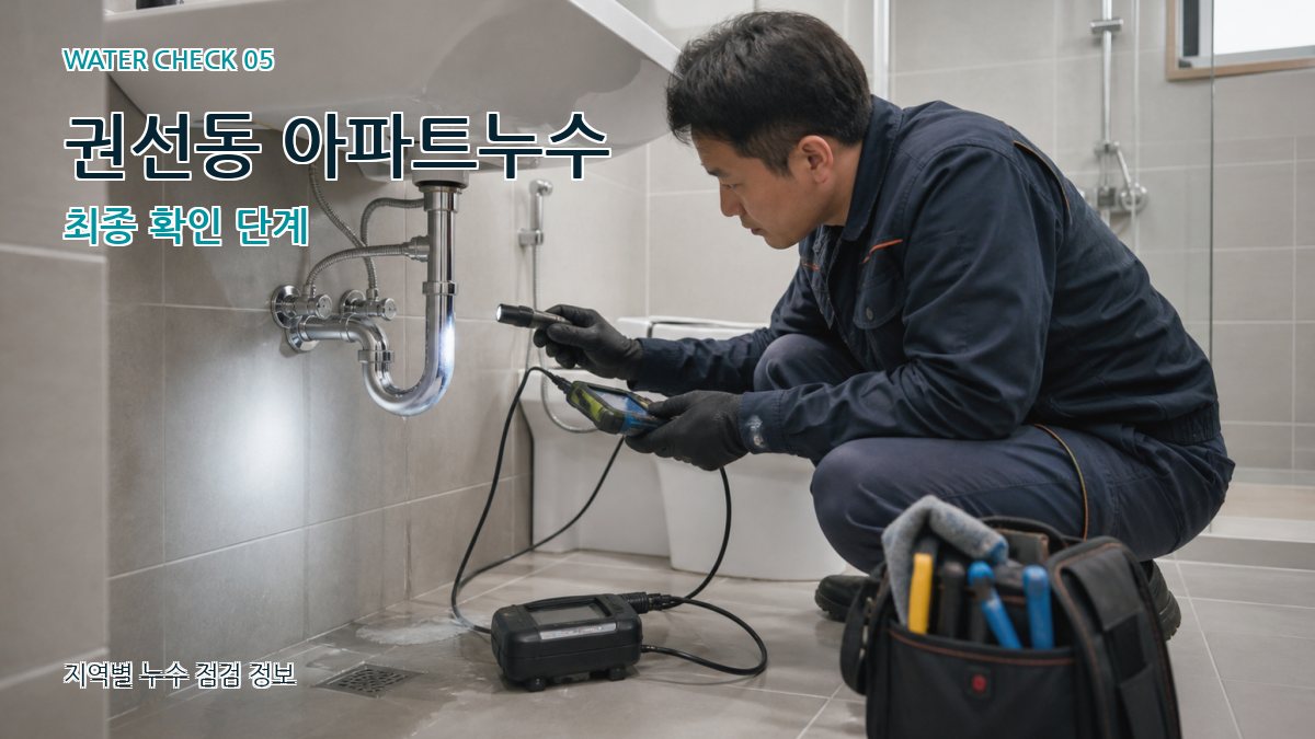 권선동 누수공사 누수탐지 이미지