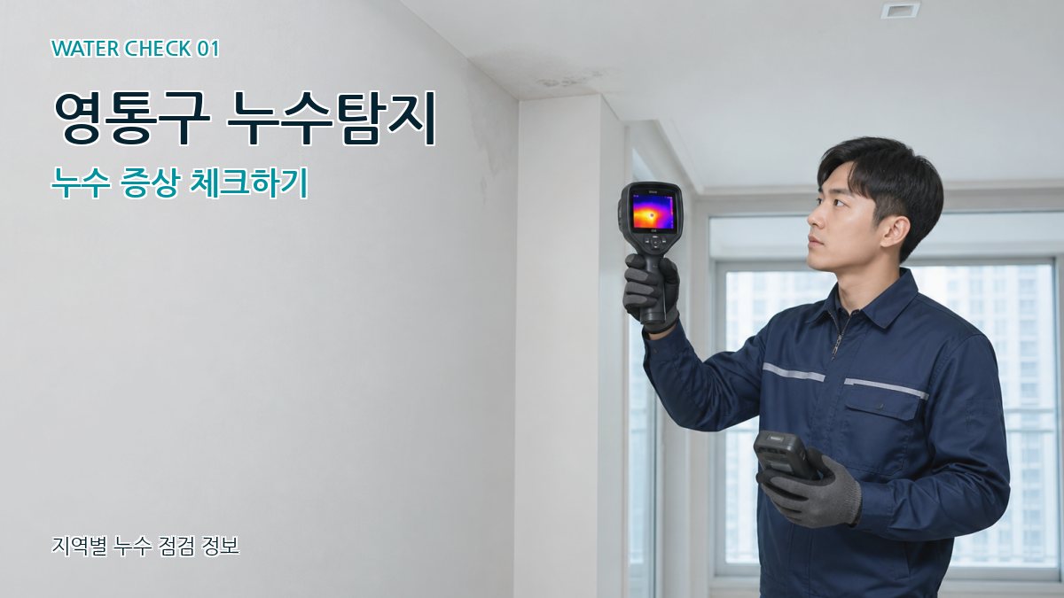 영통구 아파트누수 누수탐지 이미지
