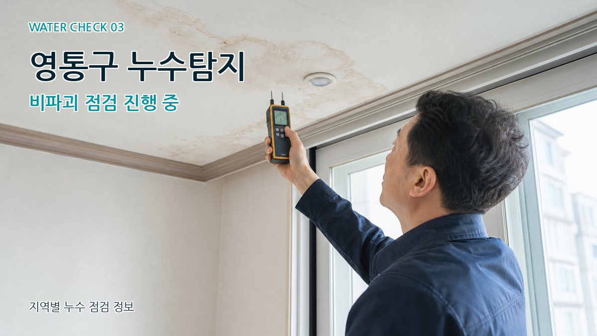 영통구 천장누수 누수탐지 이미지