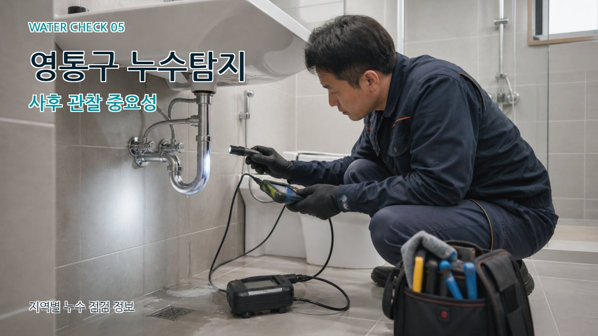 영통구 누수공사 누수탐지 이미지