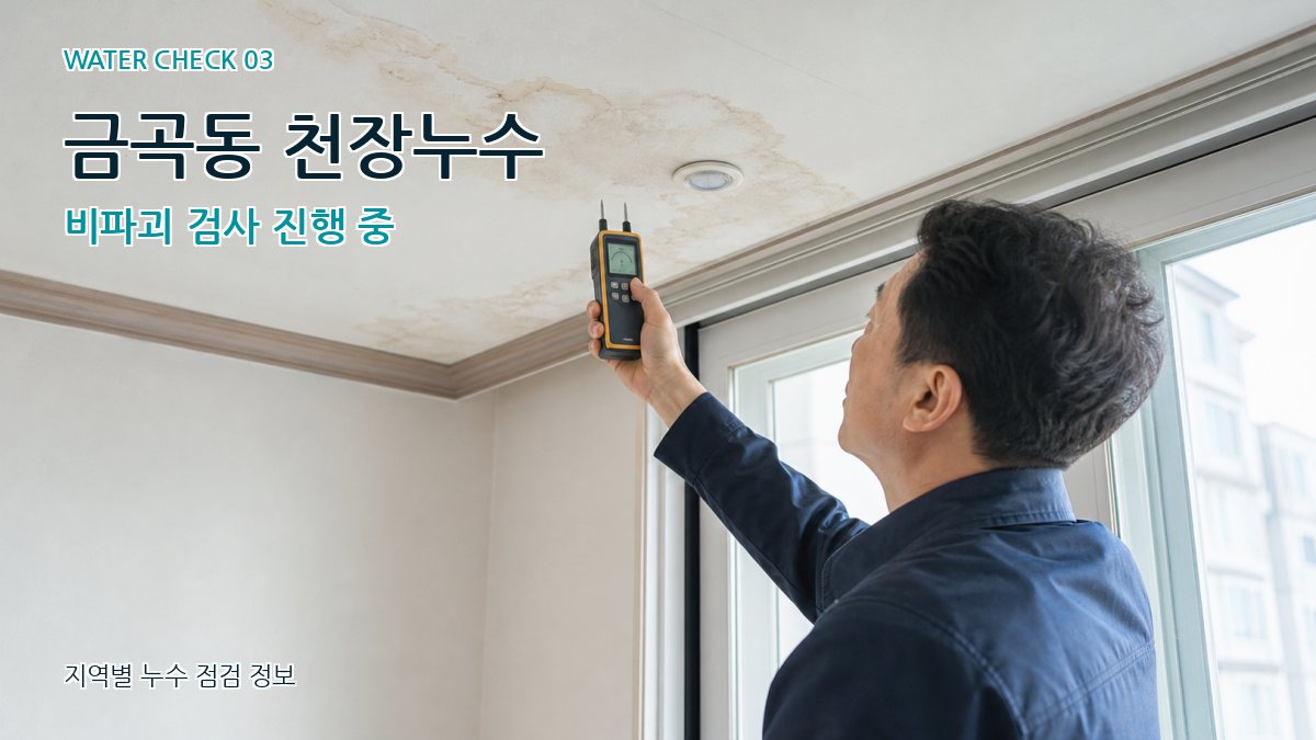 금곡동 천장누수 누수탐지 이미지