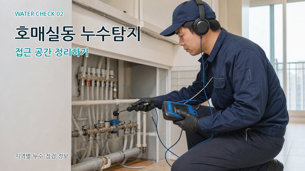 호매실동 화장실누수 누수탐지 이미지