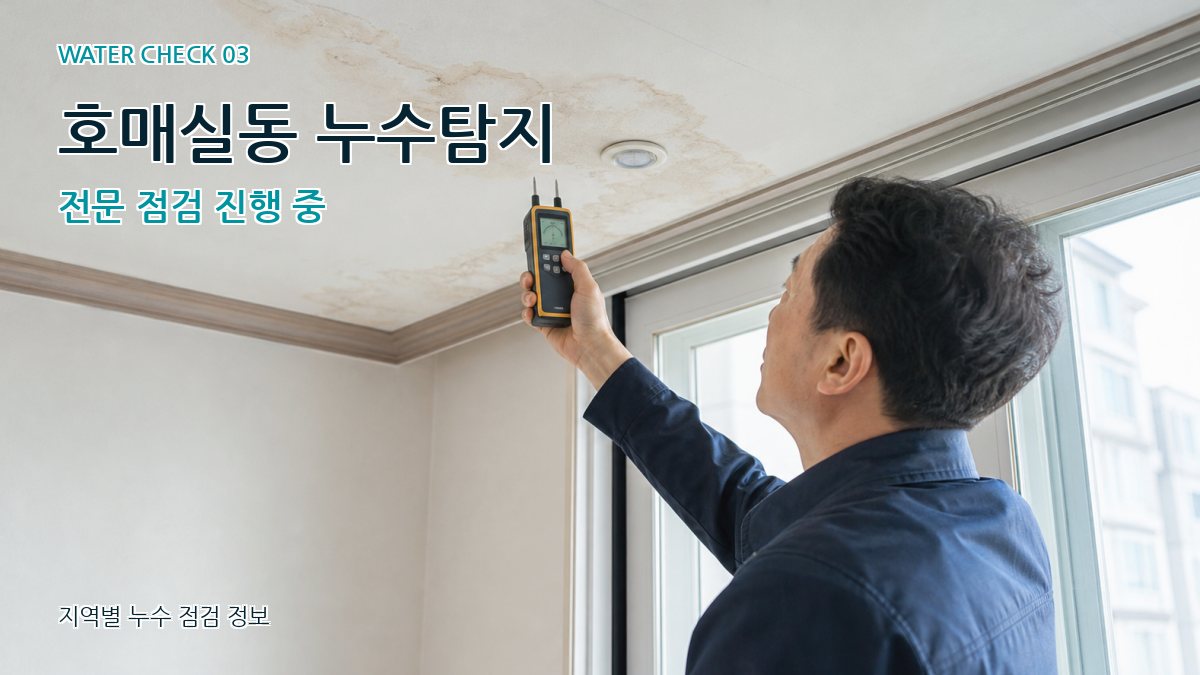 호매실동 천장누수 누수탐지 이미지