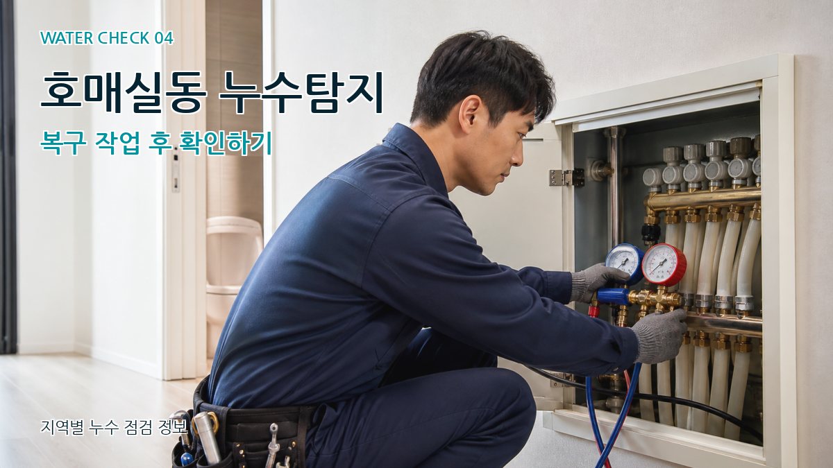 호매실동 누수탐지 누수탐지 이미지