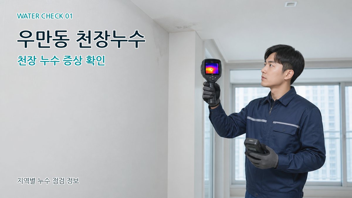 우만동 아파트누수 누수탐지 이미지