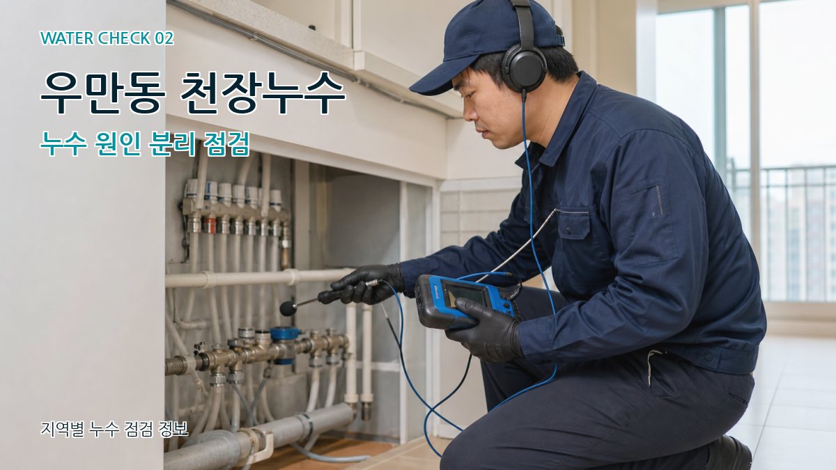 우만동 화장실누수 누수탐지 이미지