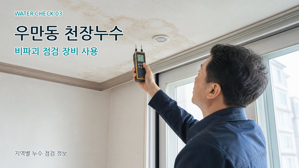 우만동 천장누수 누수탐지 이미지