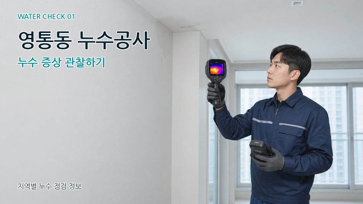영통동 누수공사 누수 증상 관찰하기