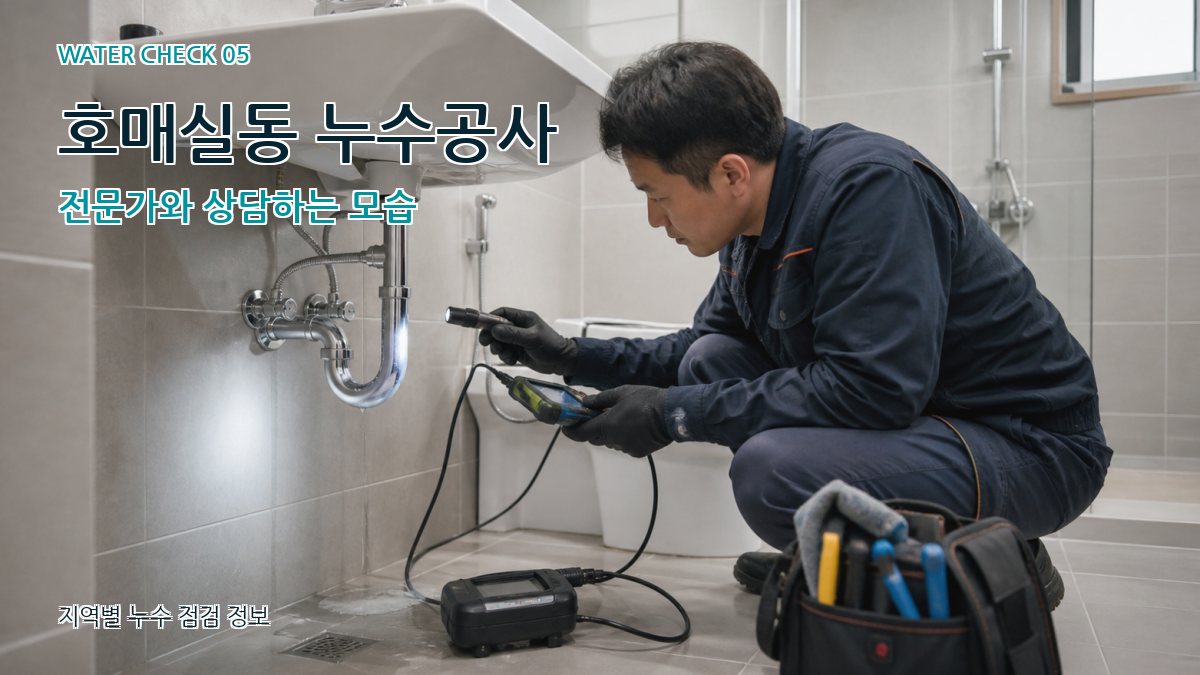 호매실동 누수공사 누수탐지 이미지