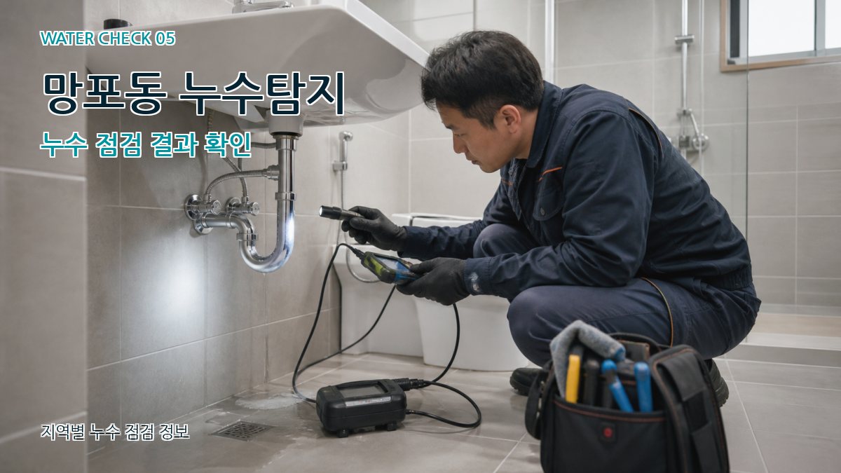망포동 누수공사 누수탐지 이미지