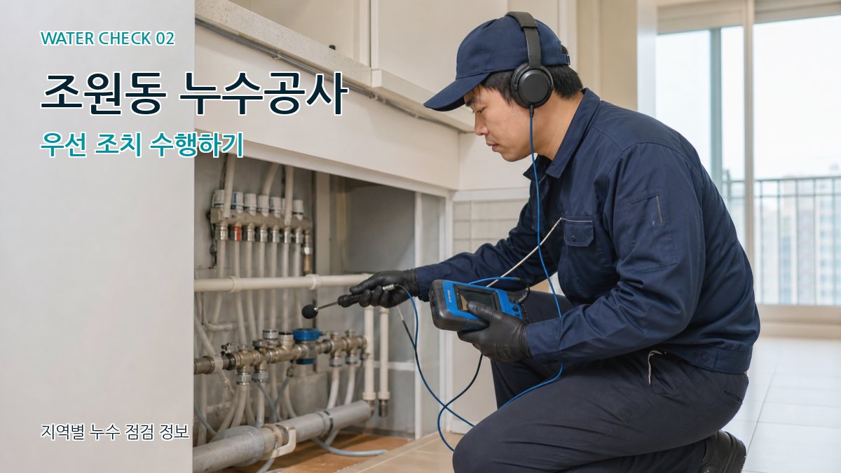조원동 화장실누수 누수탐지 이미지