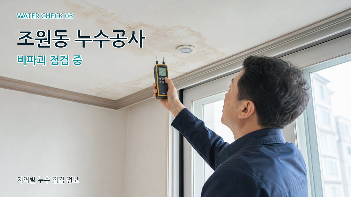 조원동 천장누수 누수탐지 이미지