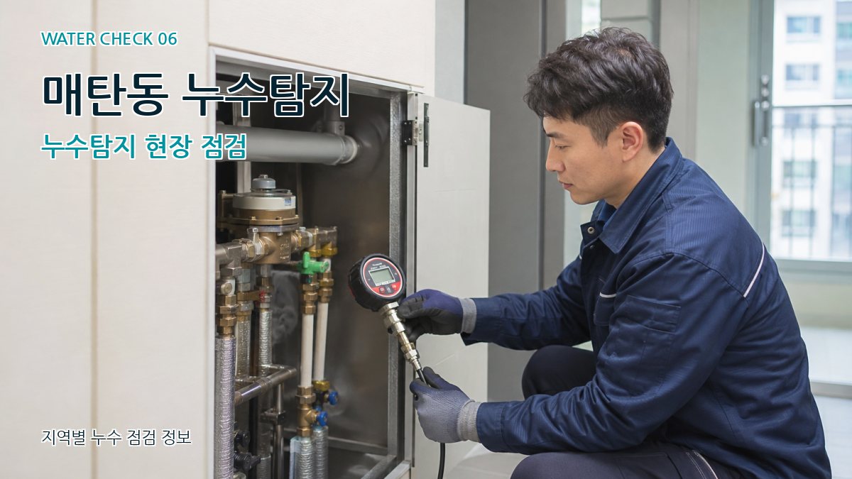 매탄동 누수탐지 누수탐지 현장 점검
