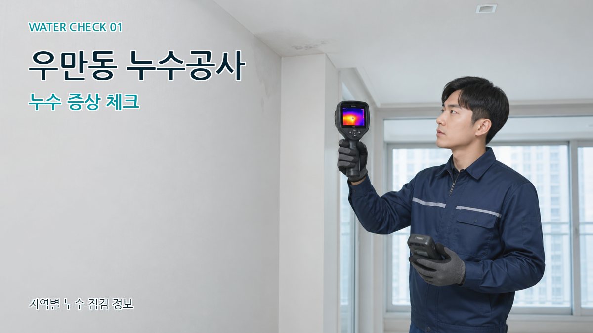 우만동 누수공사 누수 증상 체크