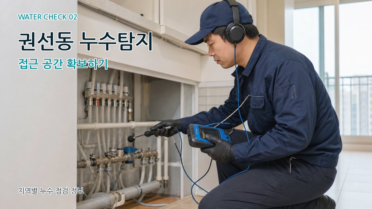 권선동 화장실누수 누수탐지 이미지