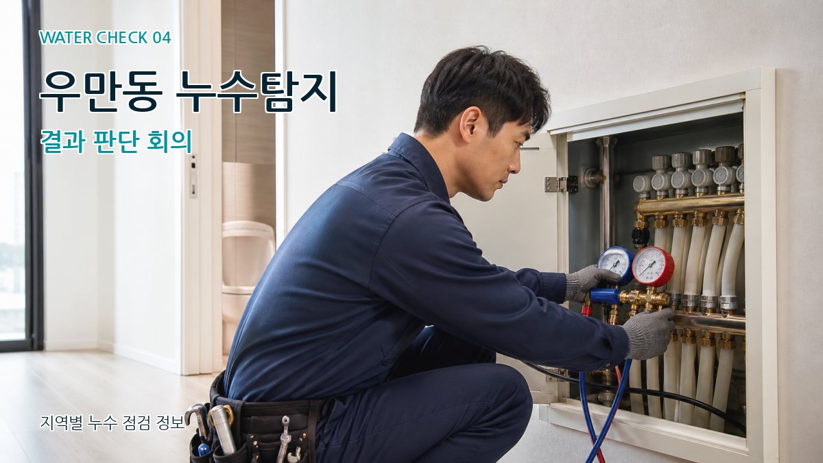 우만동 누수탐지 결과 판단 회의