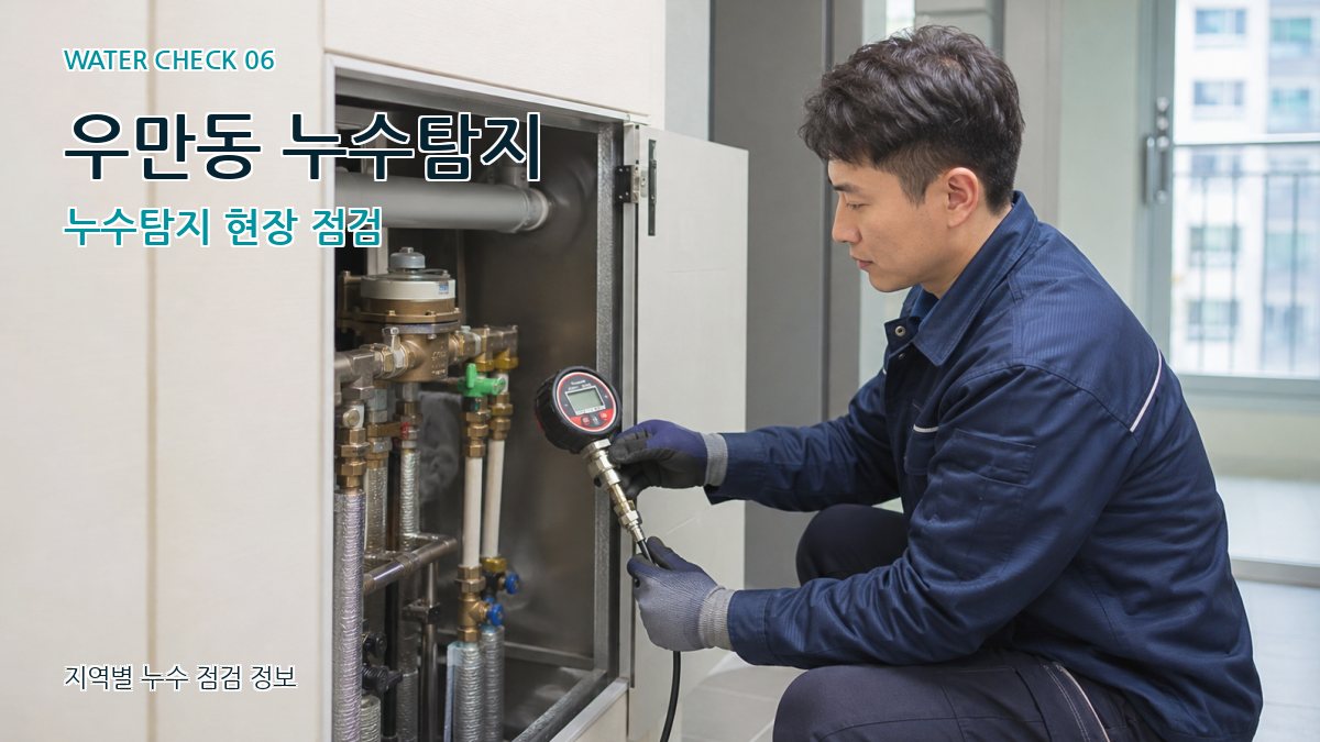 우만동 누수탐지 누수탐지 현장 점검