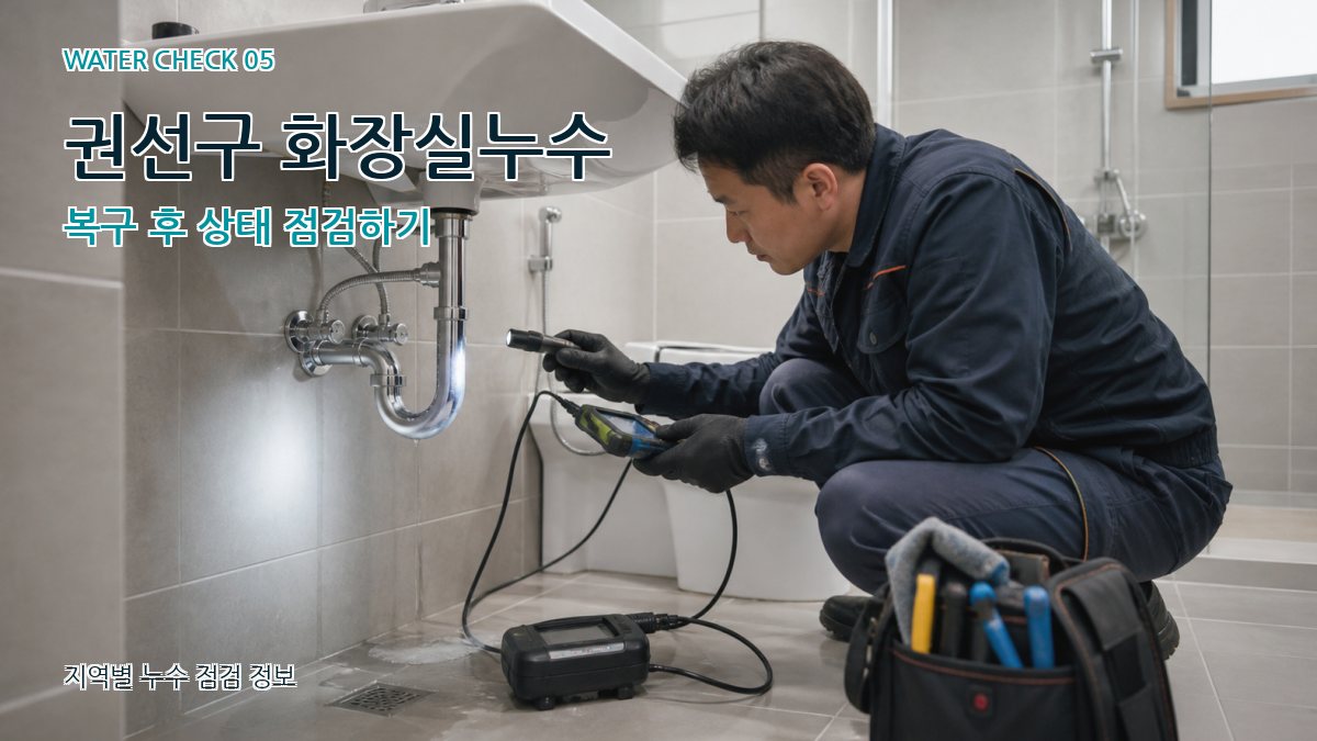 권선구 누수공사 누수탐지 이미지
