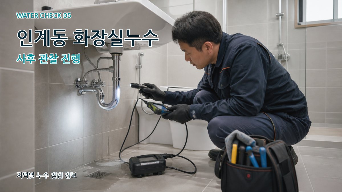 인계동 누수공사 누수탐지 이미지